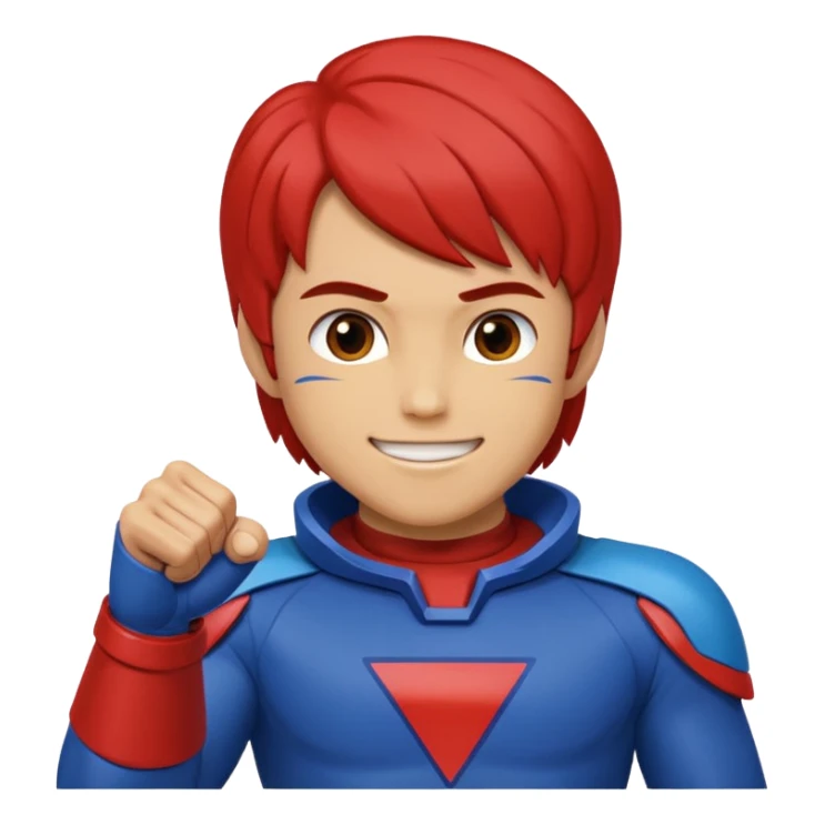 Mark from "Battle of the Planets" doing fist pump. sticker