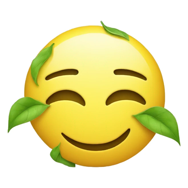 An eco-friendly human smiley face showing sadness and frustration. sticker