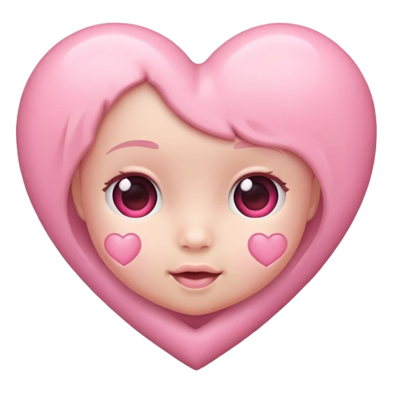 heart pink baby sticker