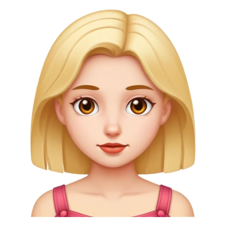 realistic portrait of girl sticker