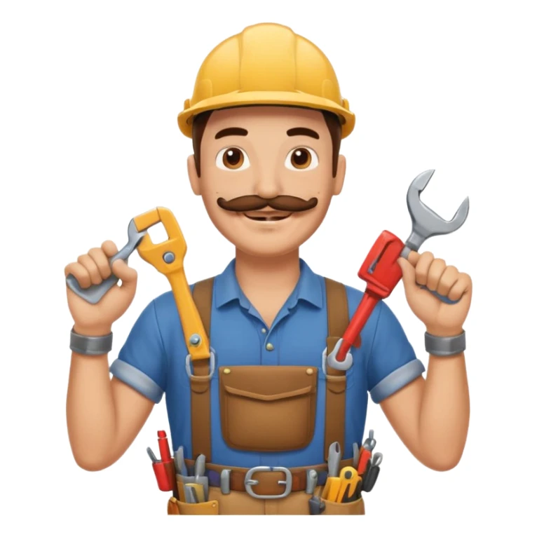 this emoji as a handyman sticker