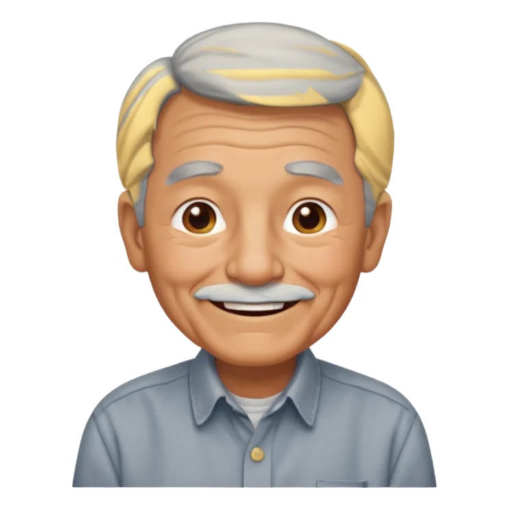 A grandpa with a hump sticker