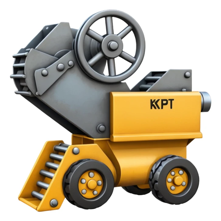 An Emoji of a KPI FT2650 Rock Crusher sticker