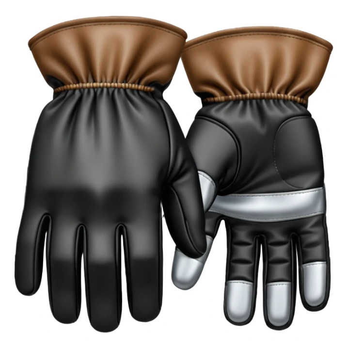 protection gloves black and metal  sticker