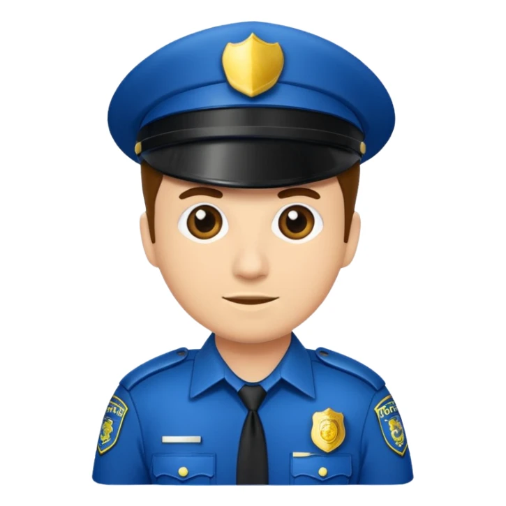 fancy police officer sticker