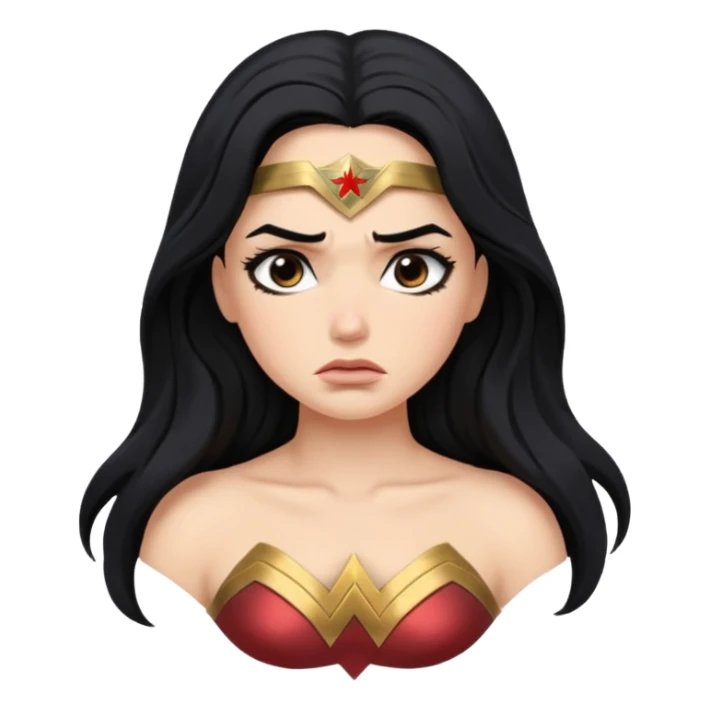 An wonder woman, sad

 sticker