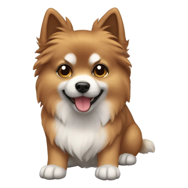 One spitz nain (ist the Little dog and this dog is black sticker