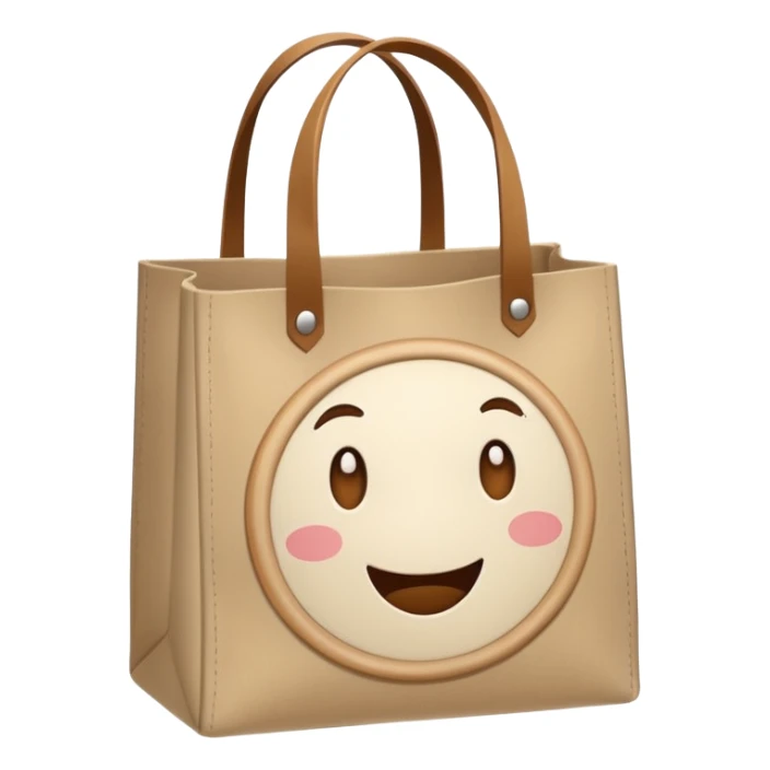 cartoon market bag, do not add stripes and make it empty sticker