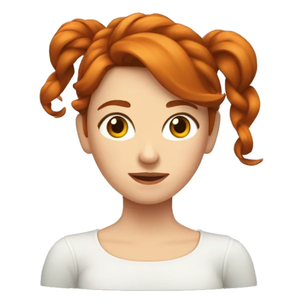 Femme rousse qui croise ses bras  sticker