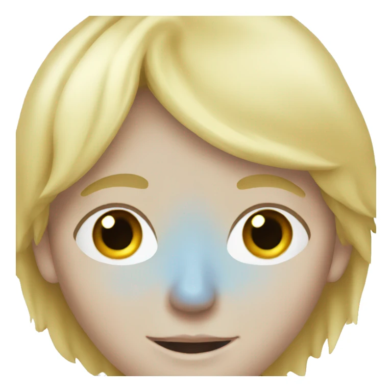 blonde boy with blue eyes sticker