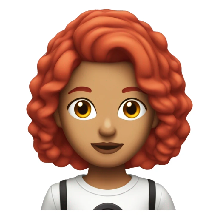 Karol g singer with red hair  sticker