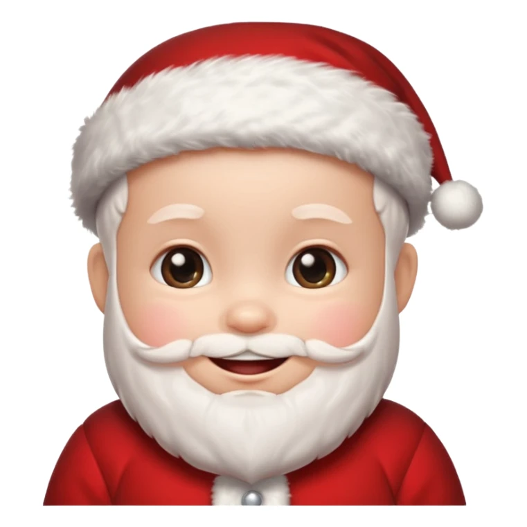 a baby wearing santa clothes sticker