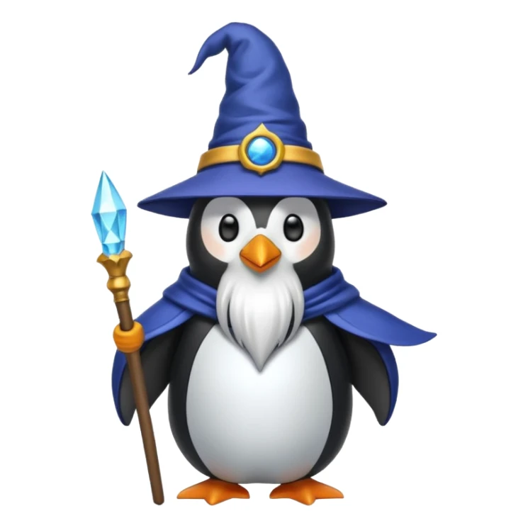 Penguin Wizard sticker