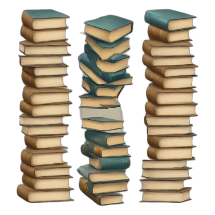 bundle of books sticker