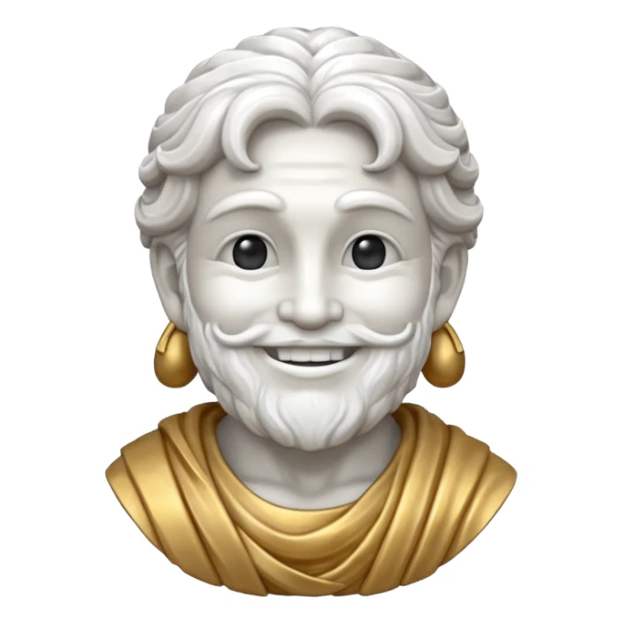 Statue of god solo leveling with big smile sticker