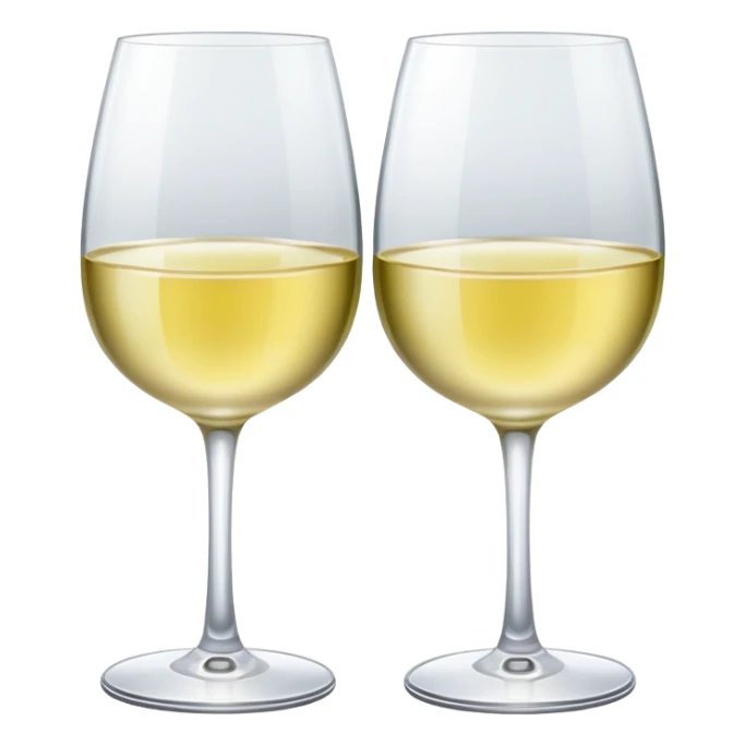 2 glasses of white wine  sticker