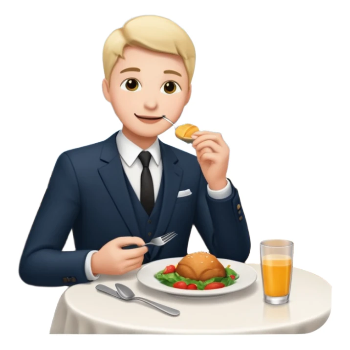 someone who eats in restaurants high above the city
 sticker