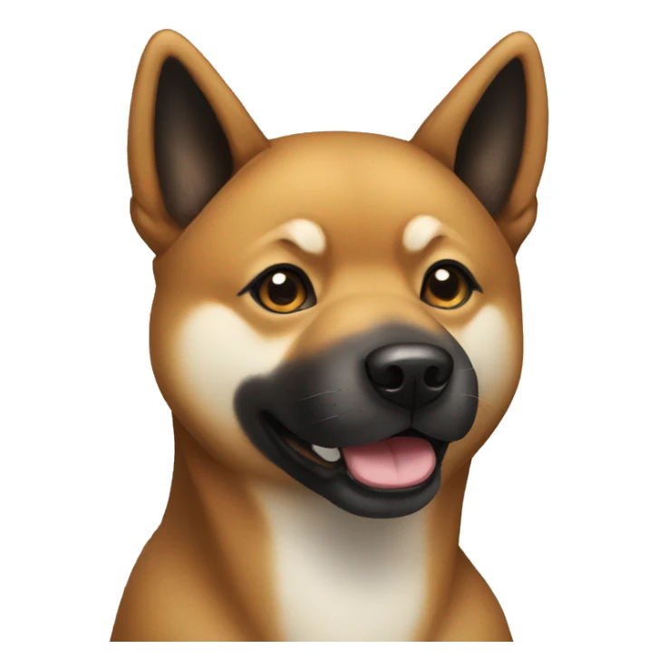 black shiba inu sticker
