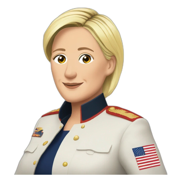 marine le pen sticker