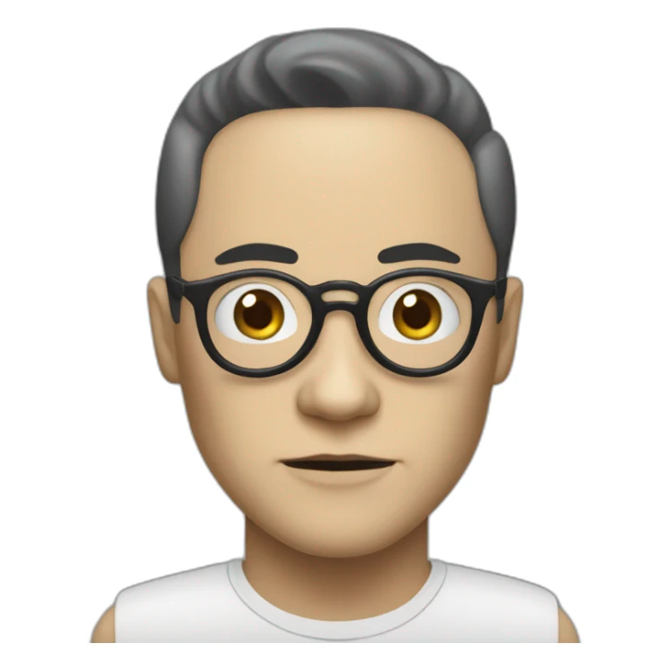 Villain from mr robot tv series named white rose who is an asian man dressed as a woman, emoji sticker
