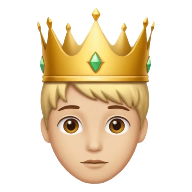 aggiungi una corona sulla testa sticker