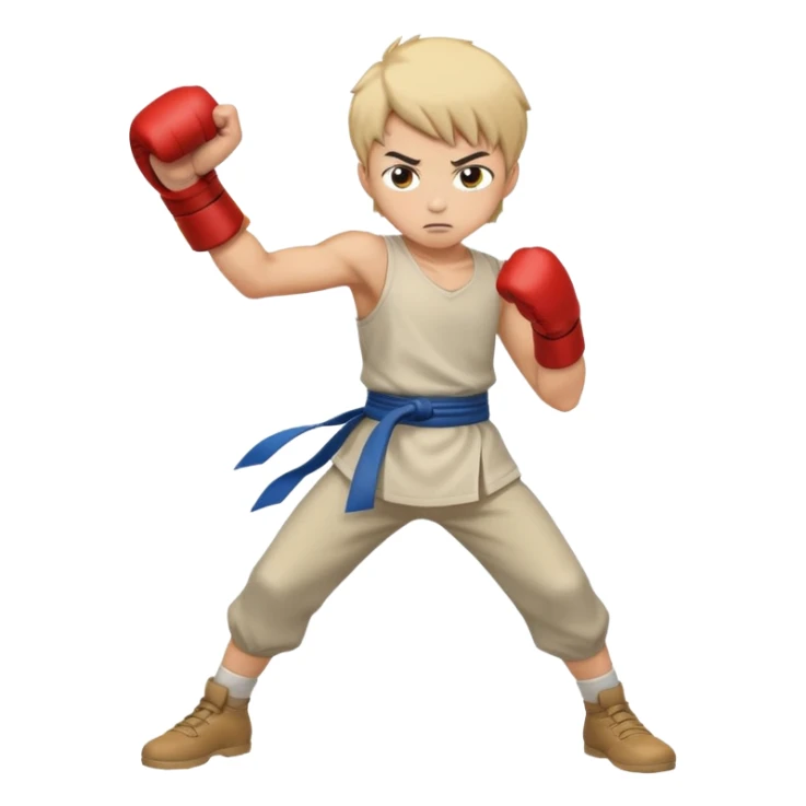 1 vs 100 fight anime Style boy sticker