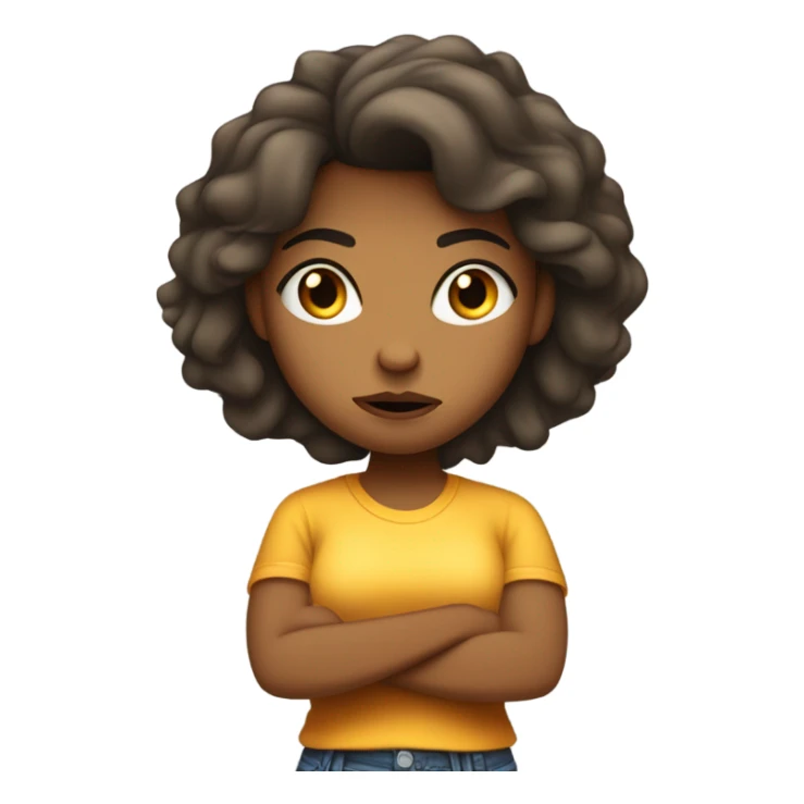 Angry teenage girlfriend sticker