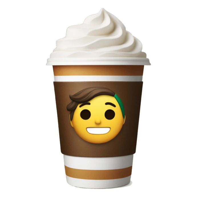 Americano in Starbucks autumn cup sticker