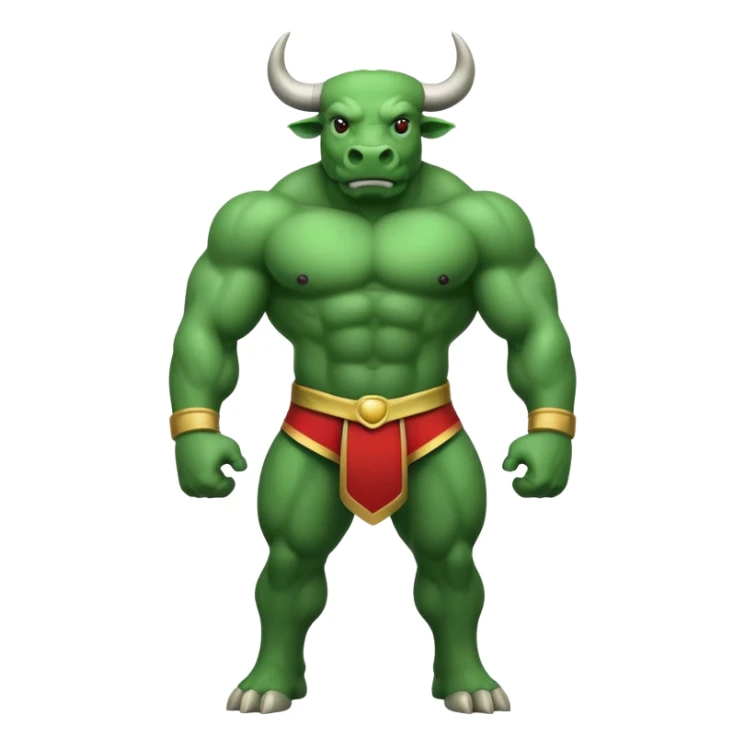 Green bull sticker