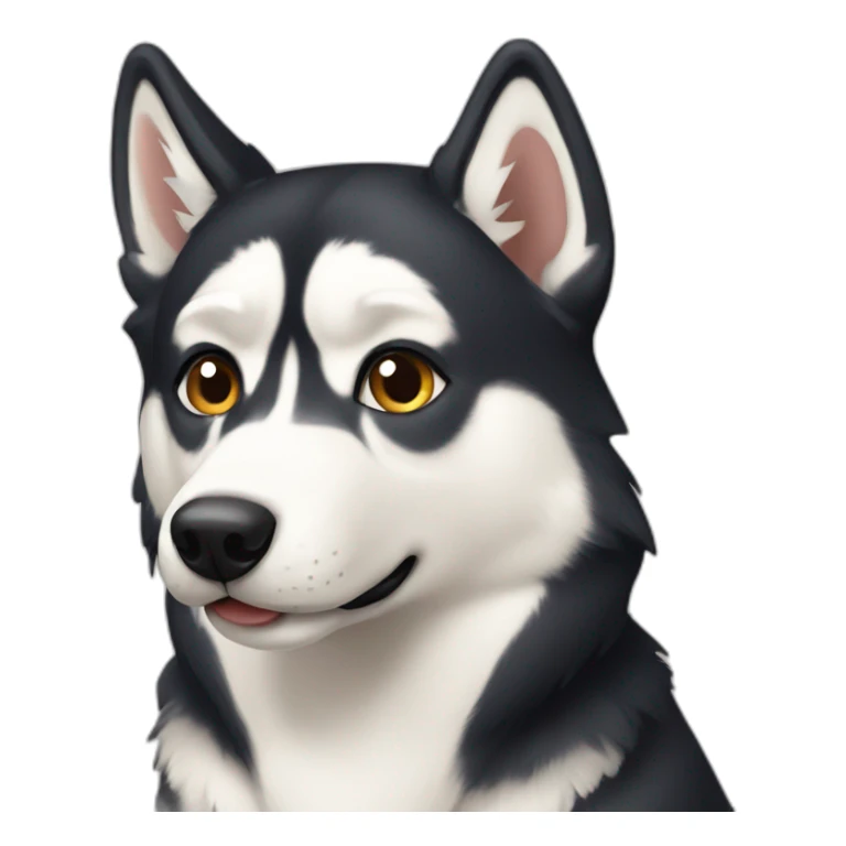 Caramel husky sticker