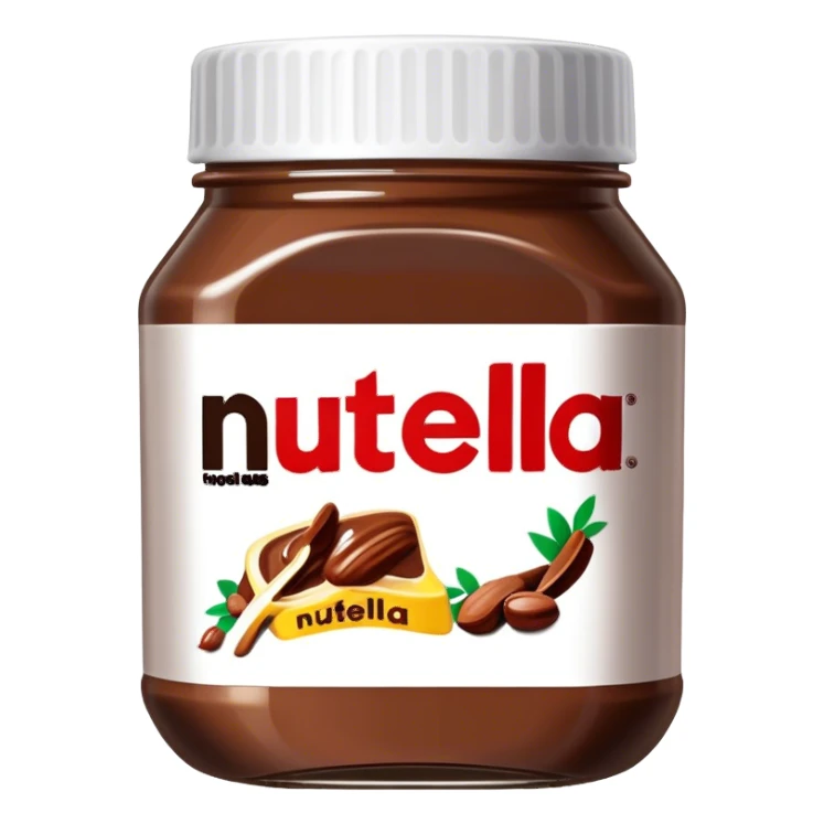 Jar of nutella sticker