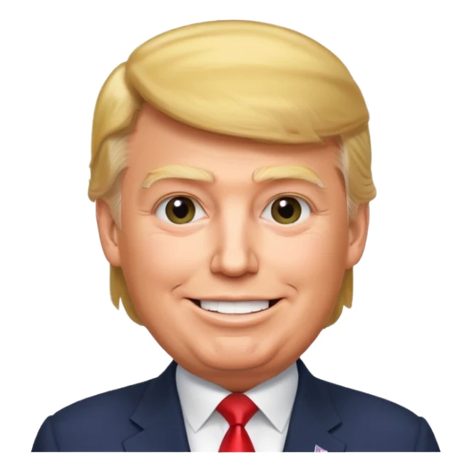 Trump  qui dit dans une bulle et qui di sticker