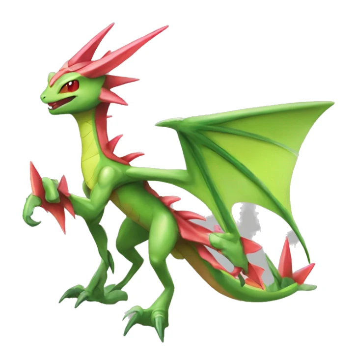 Full body sharp edgy shiny punk colorful Fairy-Flygon-Scyther-grovyle sticker
