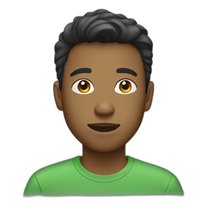 teenagers wearing a green tshirt sticker