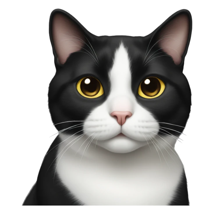 tuxedo cat sticker