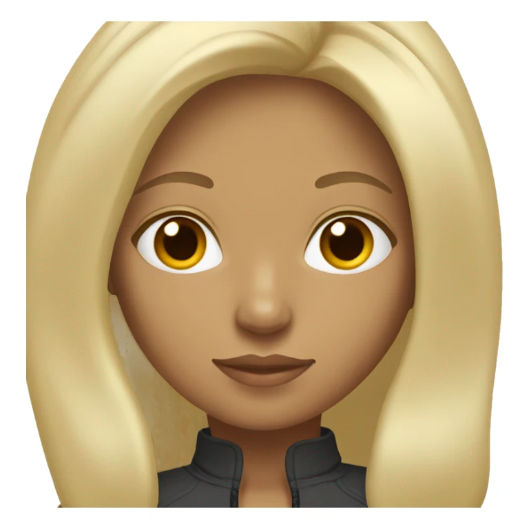 mixed race (pakistani and white) girl with blonde hair  sticker