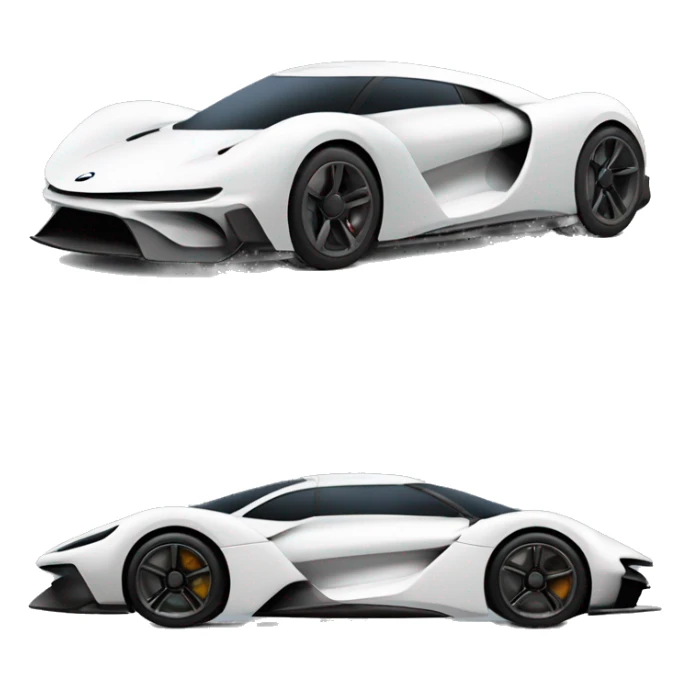 Side view of Aerodynamic Princess Leia super hypercar sticker