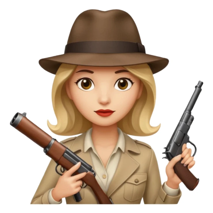 Female gangster  sticker