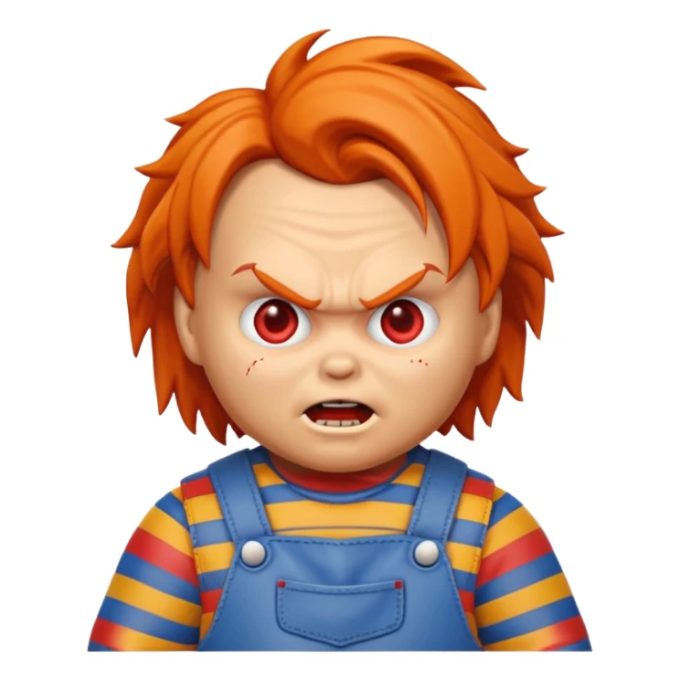 Un emojin de chuky sticker