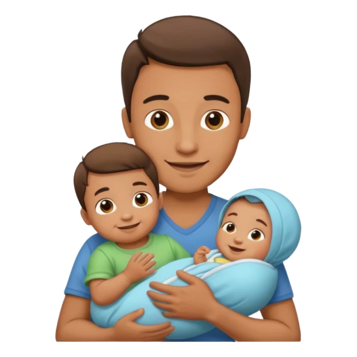 Man holding Baby. sticker