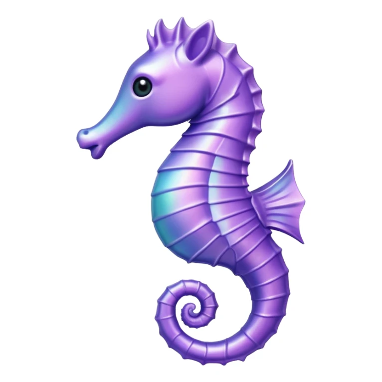 Pastel purple seahorse  sticker