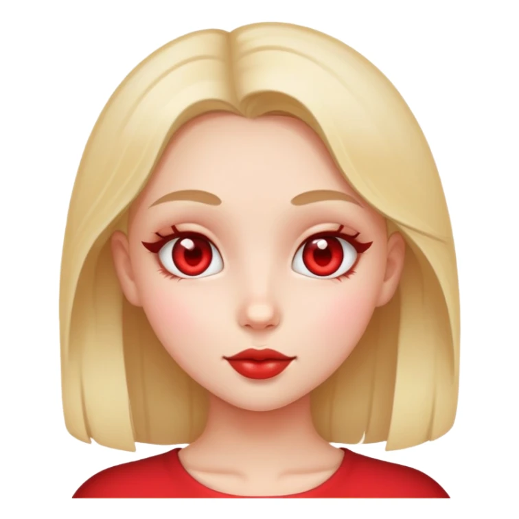 girl with heart eyes sticker