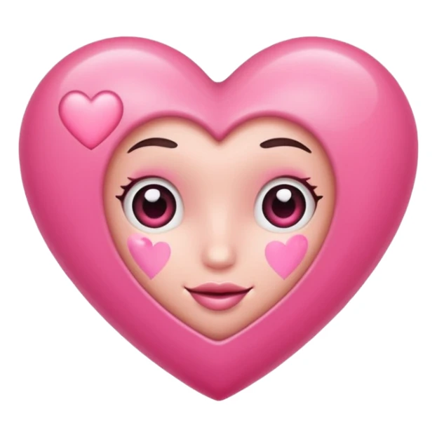 Un corazón super cute y color rosadito  sticker