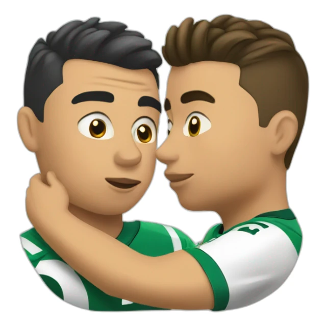 Cristiano Ronaldo kissing sticker