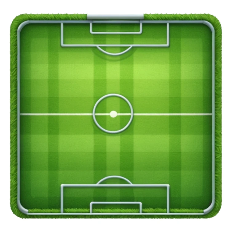 piece of short grass of a soccer field sticker