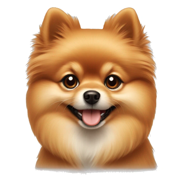 Little Pomeranian dog red color  sticker