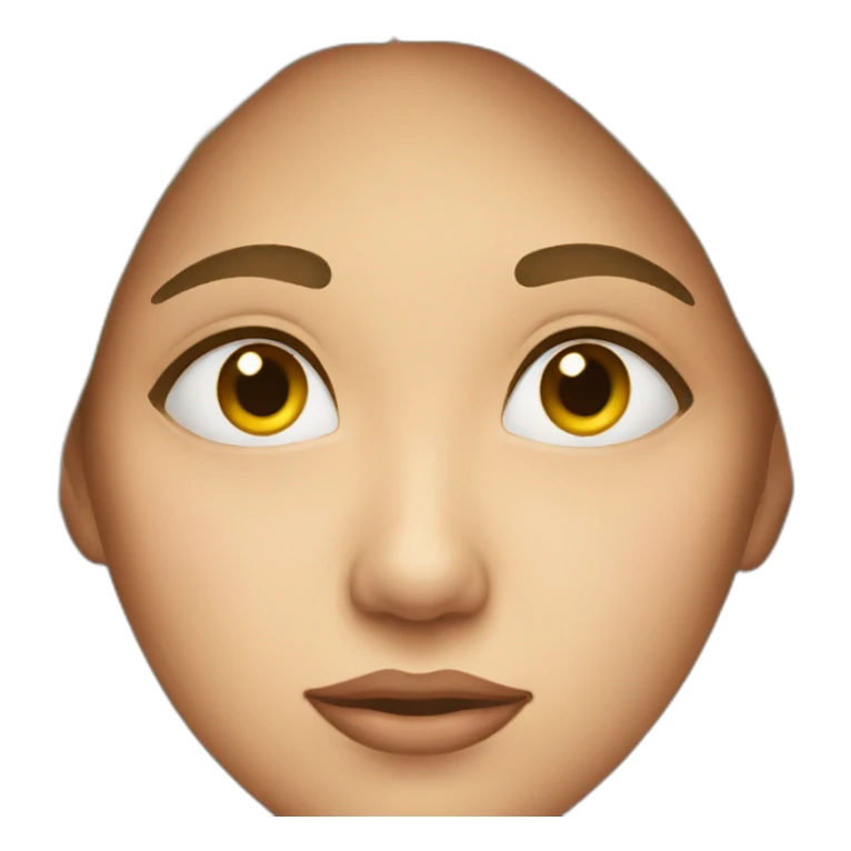 Woman with eyes little bit close and Side eyes sticker