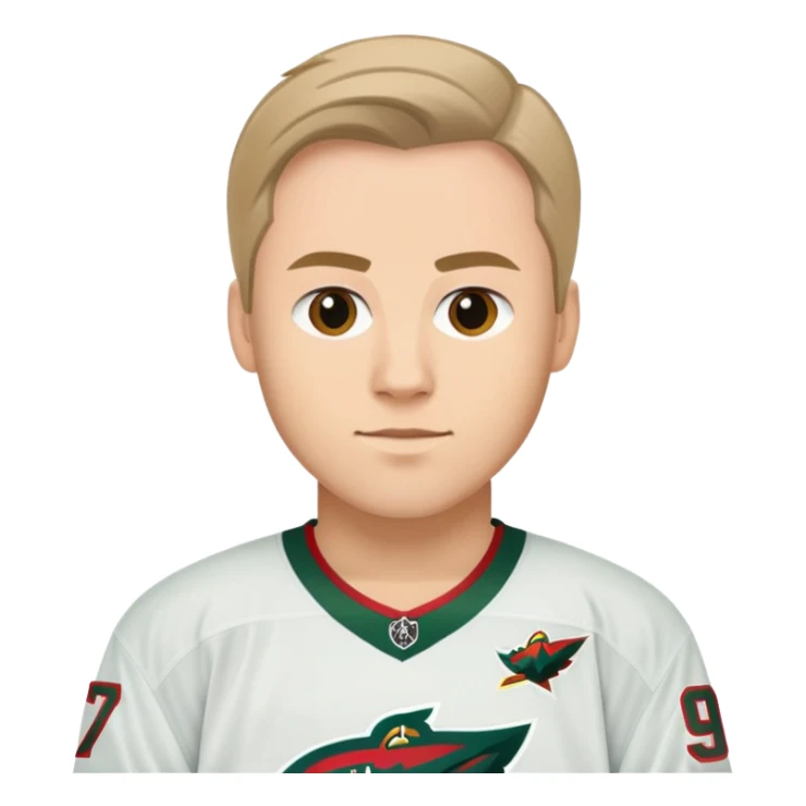 Minnesota Wild player Kirill Kaprizov number 97 jersey sticker