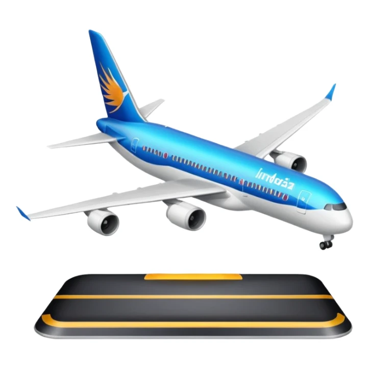 Indonesia airlines take off in airport sticker