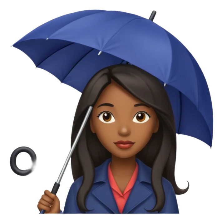 HOLDİNG UMBRELLA BLACK WOMAN sticker
